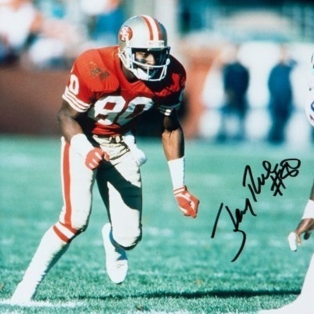 Jerry Rice Signed San Francisco 49ers 8x10 Photo – GSSM
