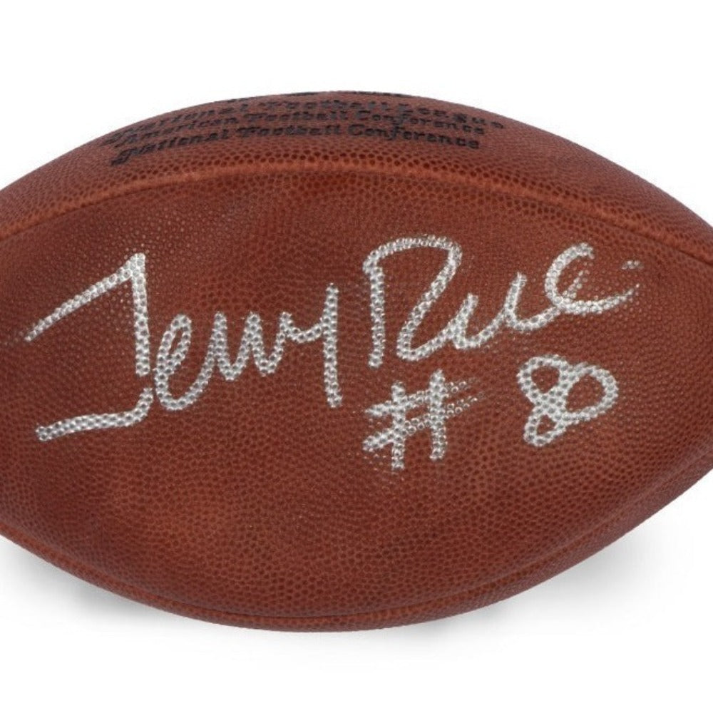 JOE MONTANA & JERRY RICE SIGNED FOOTBALL - JSA