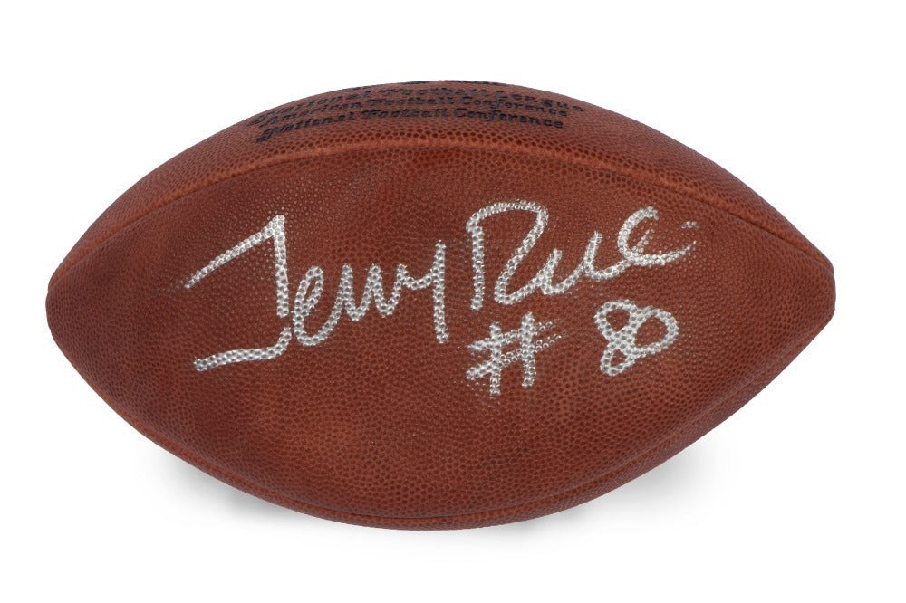 JOE MONTANA &amp; JERRY RICE SIGNED FOOTBALL - JSA