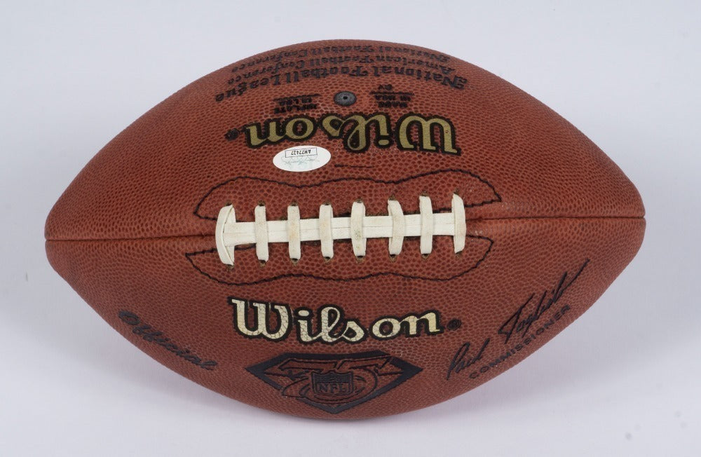 JOE MONTANA &amp; JERRY RICE SIGNED FOOTBALL - JSA