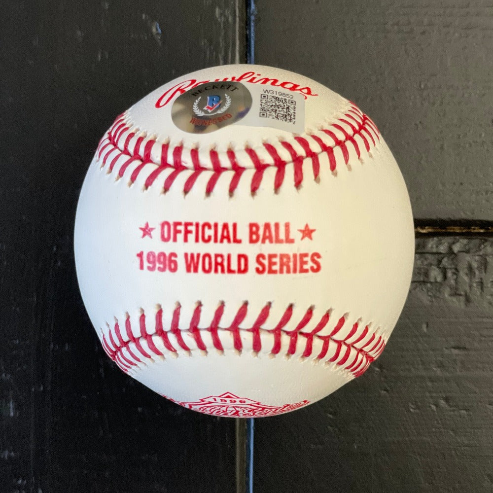 Jorge Posada Signed 1996 World Series Baseball (Beckett)