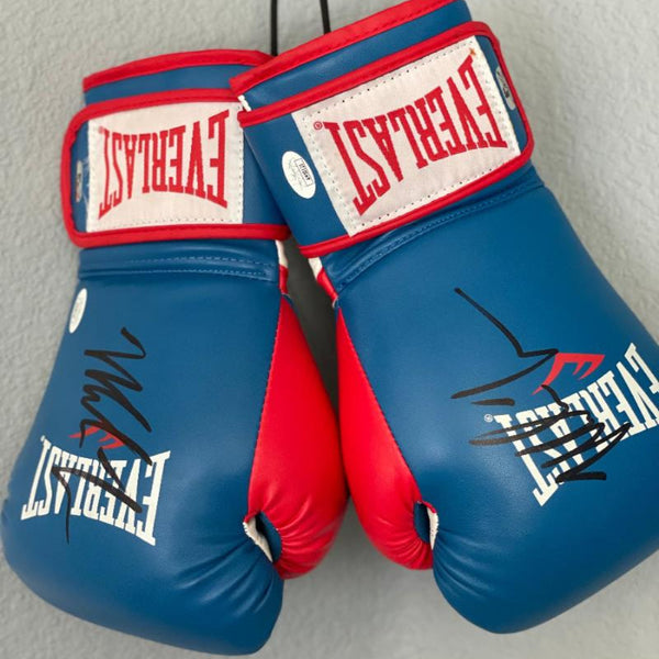 Mike Tyson Twice-Signed Pair of Everlast Boxing Gloves (JSA