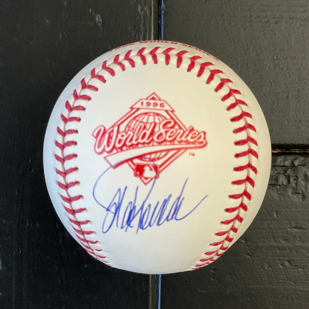 Jorge Posada Signed 1996 World Series Baseball (Beckett)