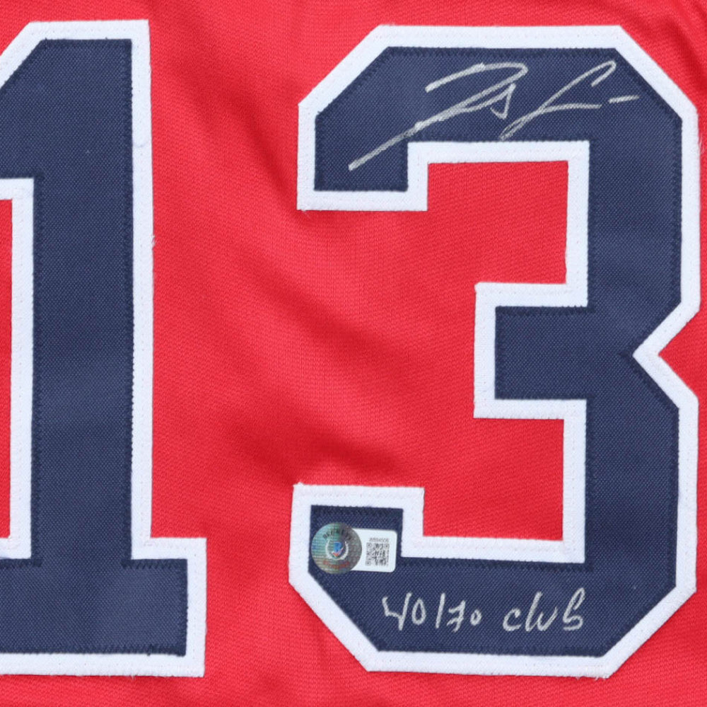 Ronald Acuna Jr. Signed Jersey Inscribed "40/70 Club" (Beckett &amp; Acuna Jr.)
