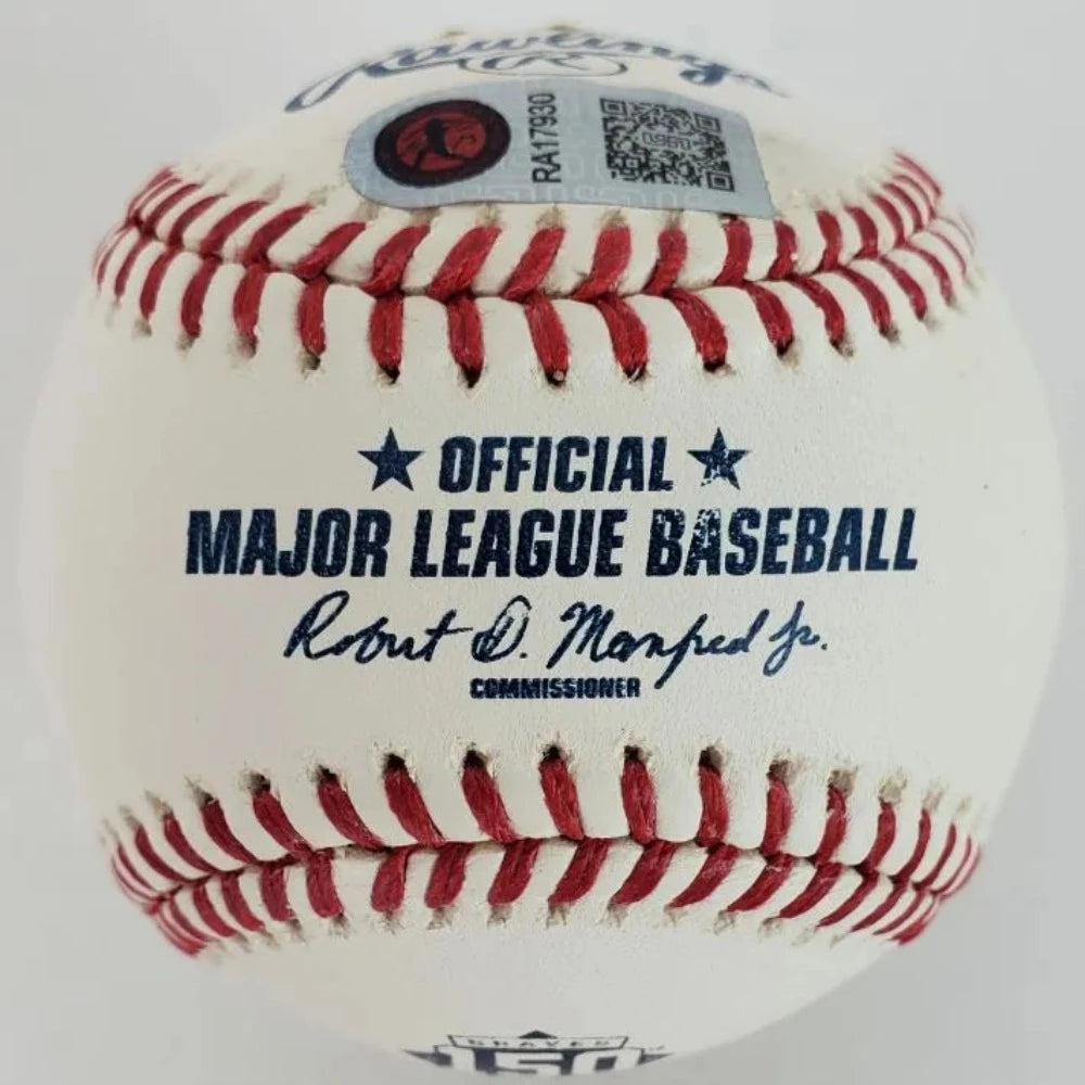 Ronald Acuna Jr. Signed 150th Anniversary OML Baseball (JSA &amp; USA SM)