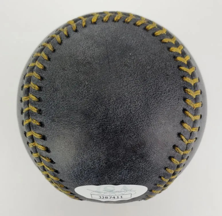 Ronald Acuna Jr. Signed OML Black Baseball (JSA &amp; USASM)