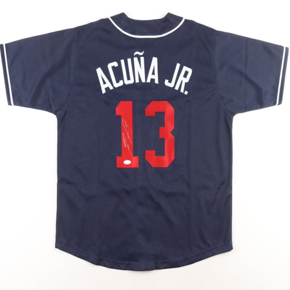 Ronald Acuna Jr. Signed Blue Jersey (JSA)