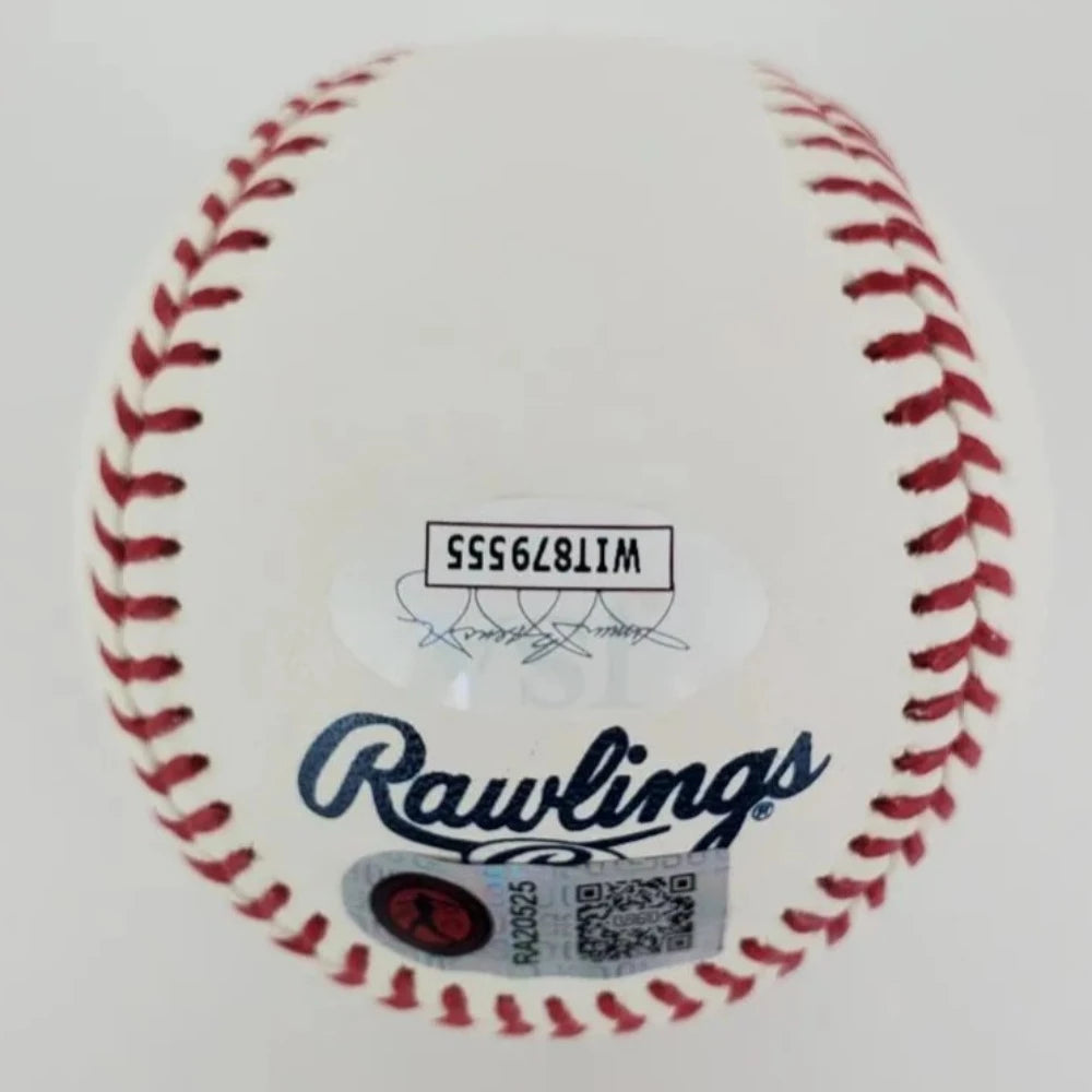 Ronald Acuna Jr. “For 44” Signed Official 2021 World Series Baseball (JSA Witness &amp; USA SM COAs)