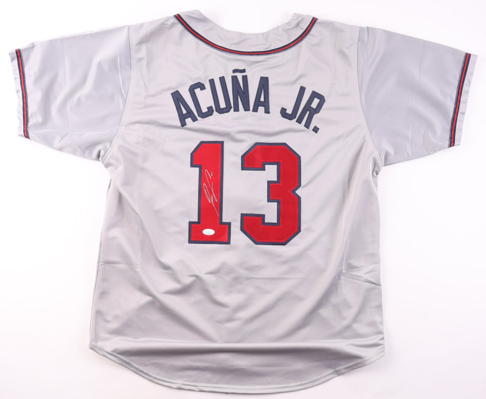 Ronald Acuna Jr. Signed Gray Jersey (JSA)