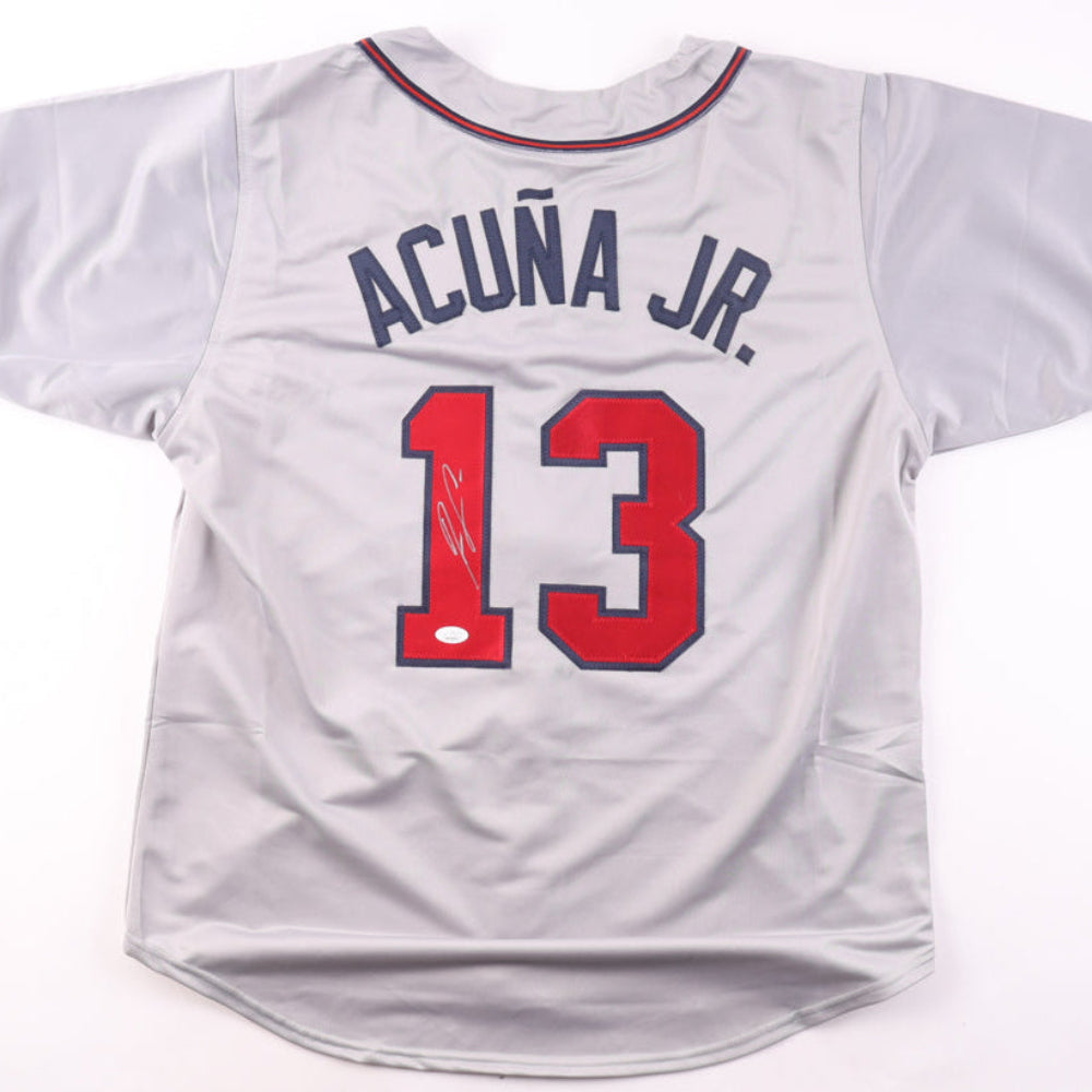 Ronald Acuna Jr. Signed Gray Jersey (JSA)