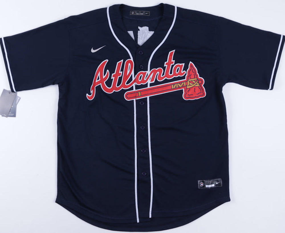 Ronald Acuna Jr. Signed Braves Blue Nike Jersey (JSA COA)