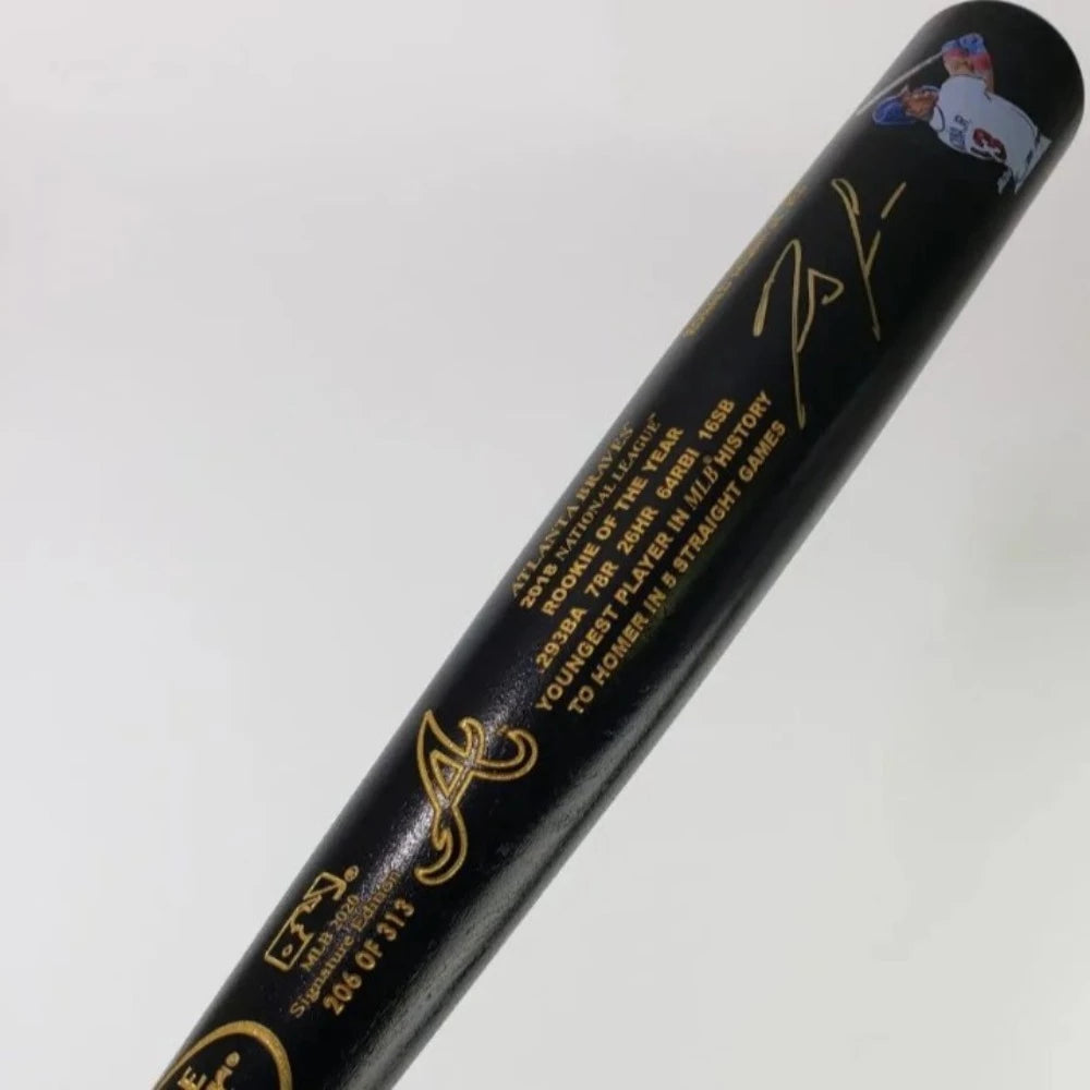Ronald Acuna Jr. Signed Louisville Slugger LE Rookie Season Baseball Bat (JSA & USA SM COAs)