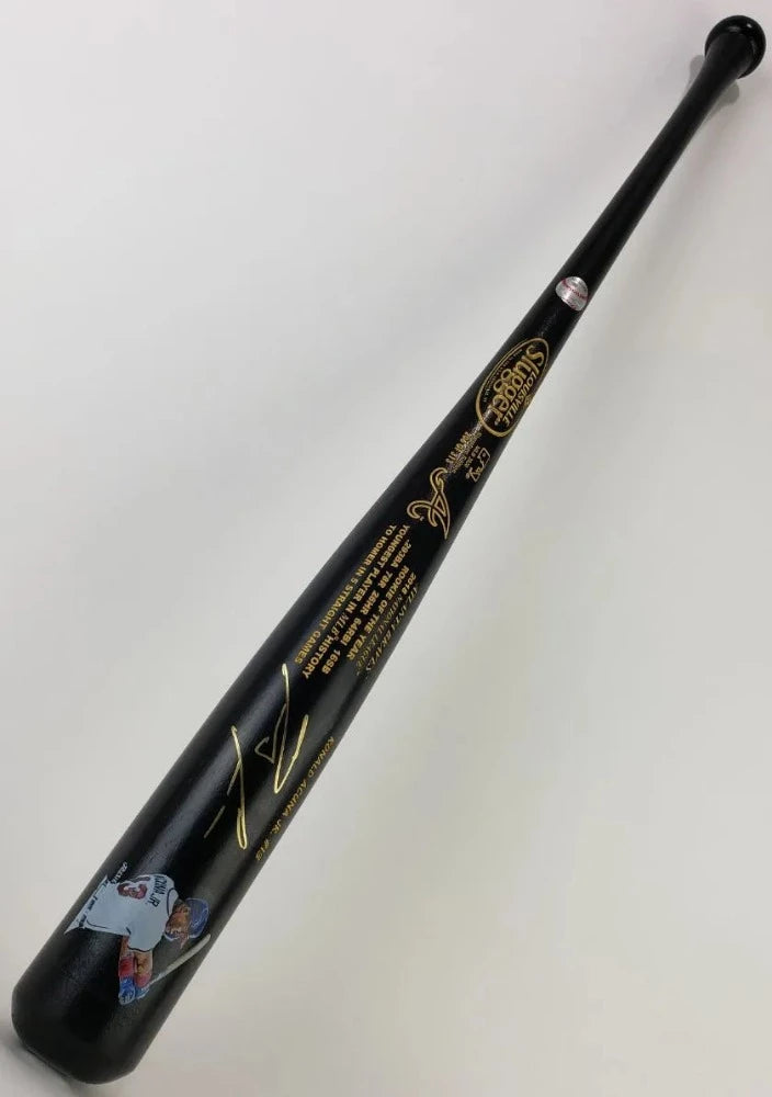 Ronald Acuna Jr. Signed Louisville Slugger LE Rookie Season Baseball Bat (JSA &amp; USA SM COAs)