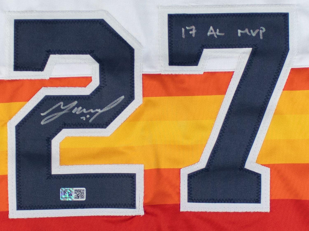 Jose Altuve Signed Astros Orange Striped Jersey With "17 AL MVP" (GT Sports)