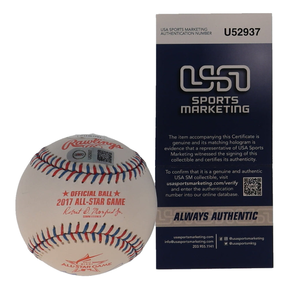 Jose Altuve Signed 2017 All-Star Game Baseball With "17 AL MVP" (JSA &amp; USASM)