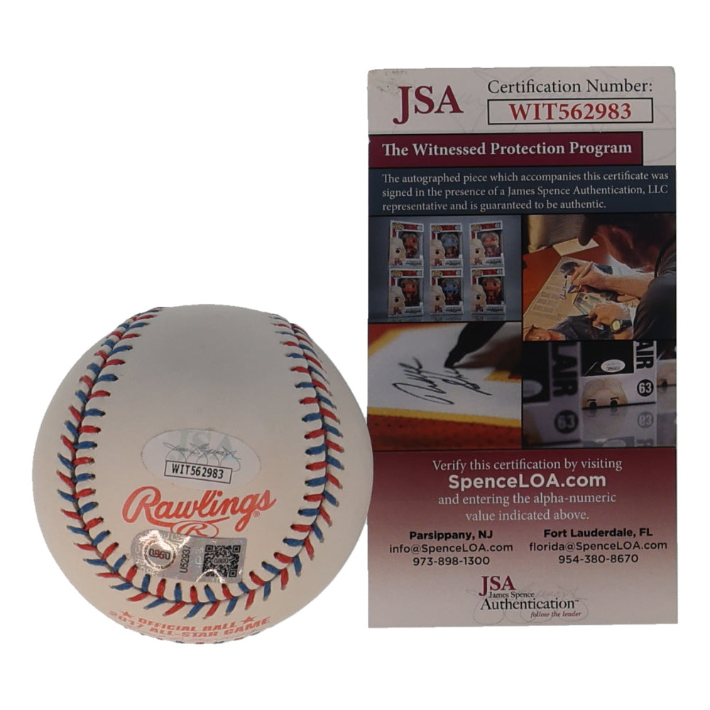 Jose Altuve Signed 2017 All-Star Game Baseball With "17 AL MVP" (JSA &amp; USASM)