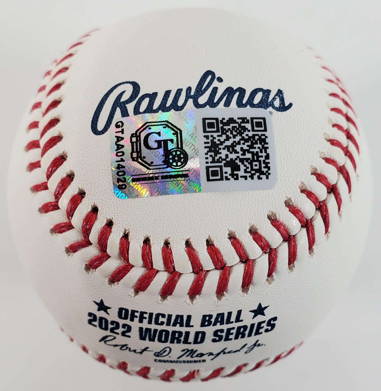 Jose Altuve Signed 2022 World Series Baseball (GT Sports)