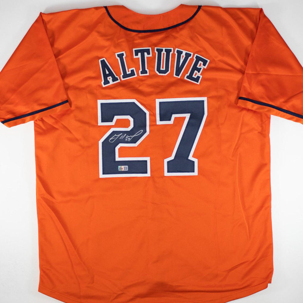 Jose Altuve Signed Houston Astros Orange Jersey (GT Sports Witness Certified)