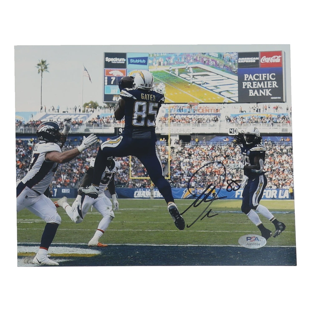 Antonio Gates Signed Chargers 8x10 Photo (PSA)