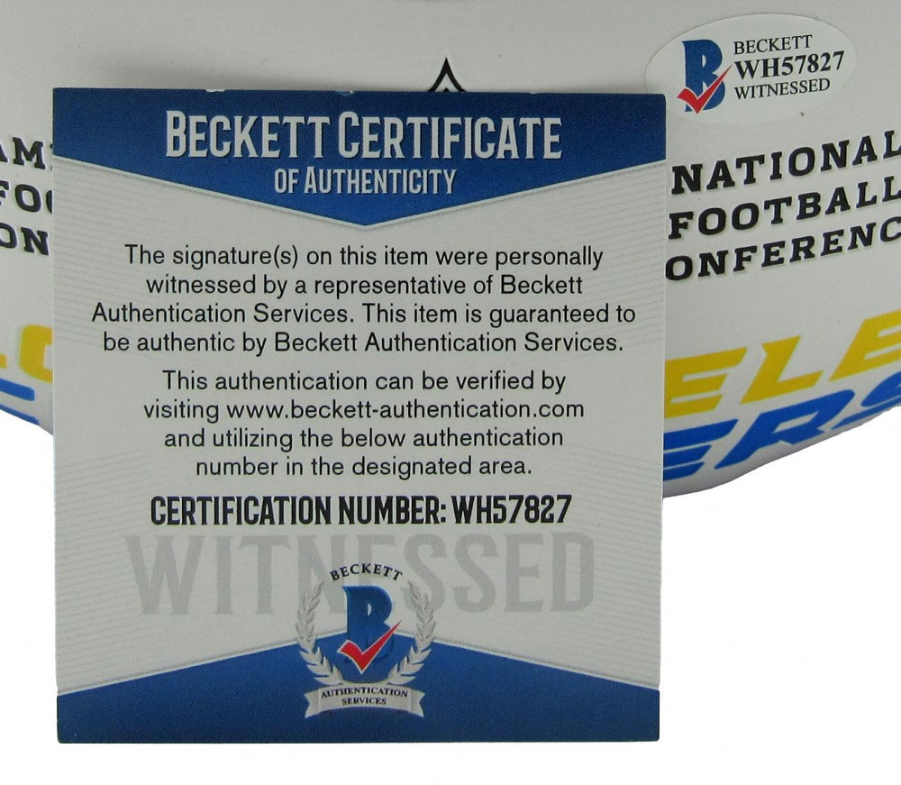 Antonio Gates Signed Chargers Logo Football (Beckett)