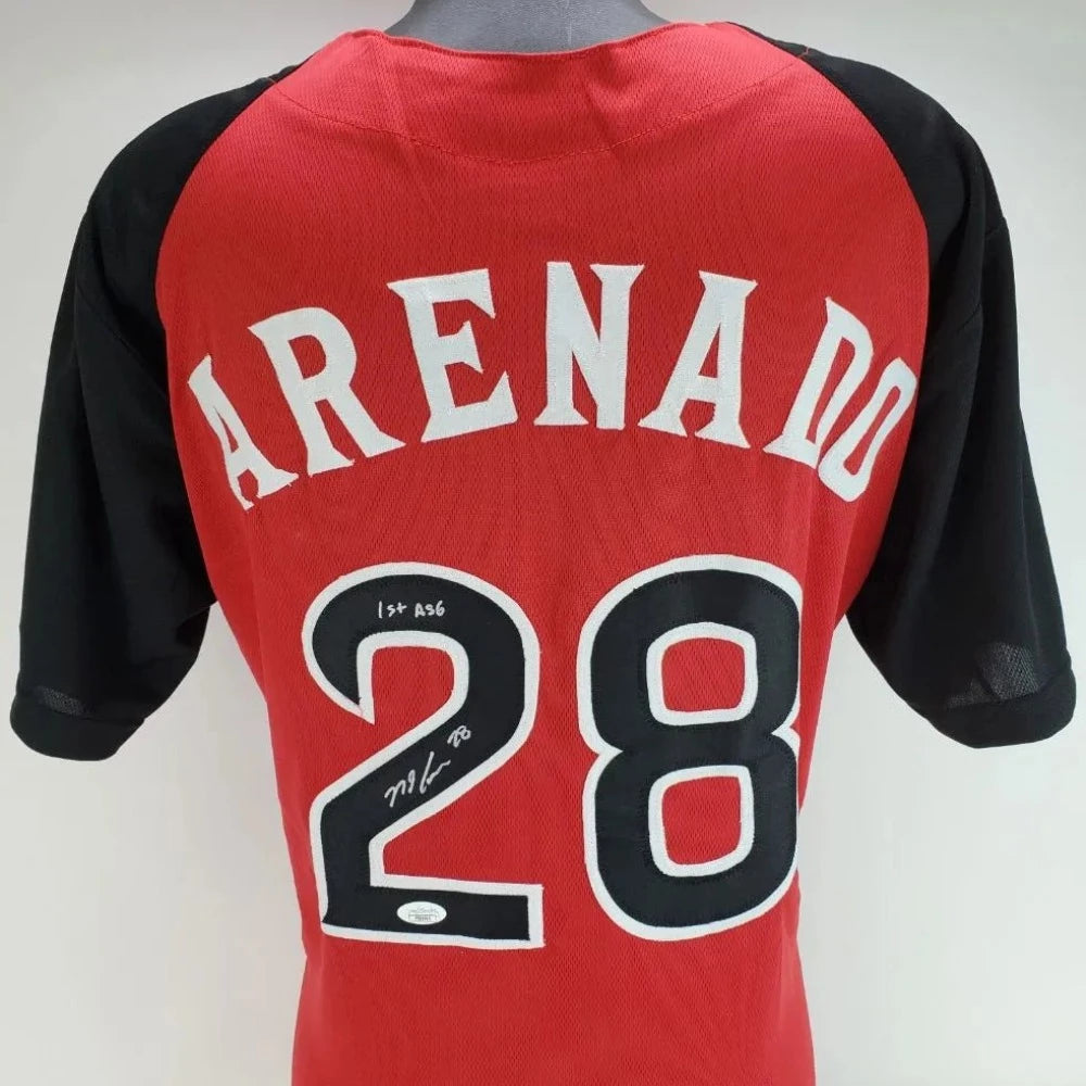 Nolan Arenado Signed 2015 MLB All-Star Game Jersey With “1st ASG” (JSA COA)