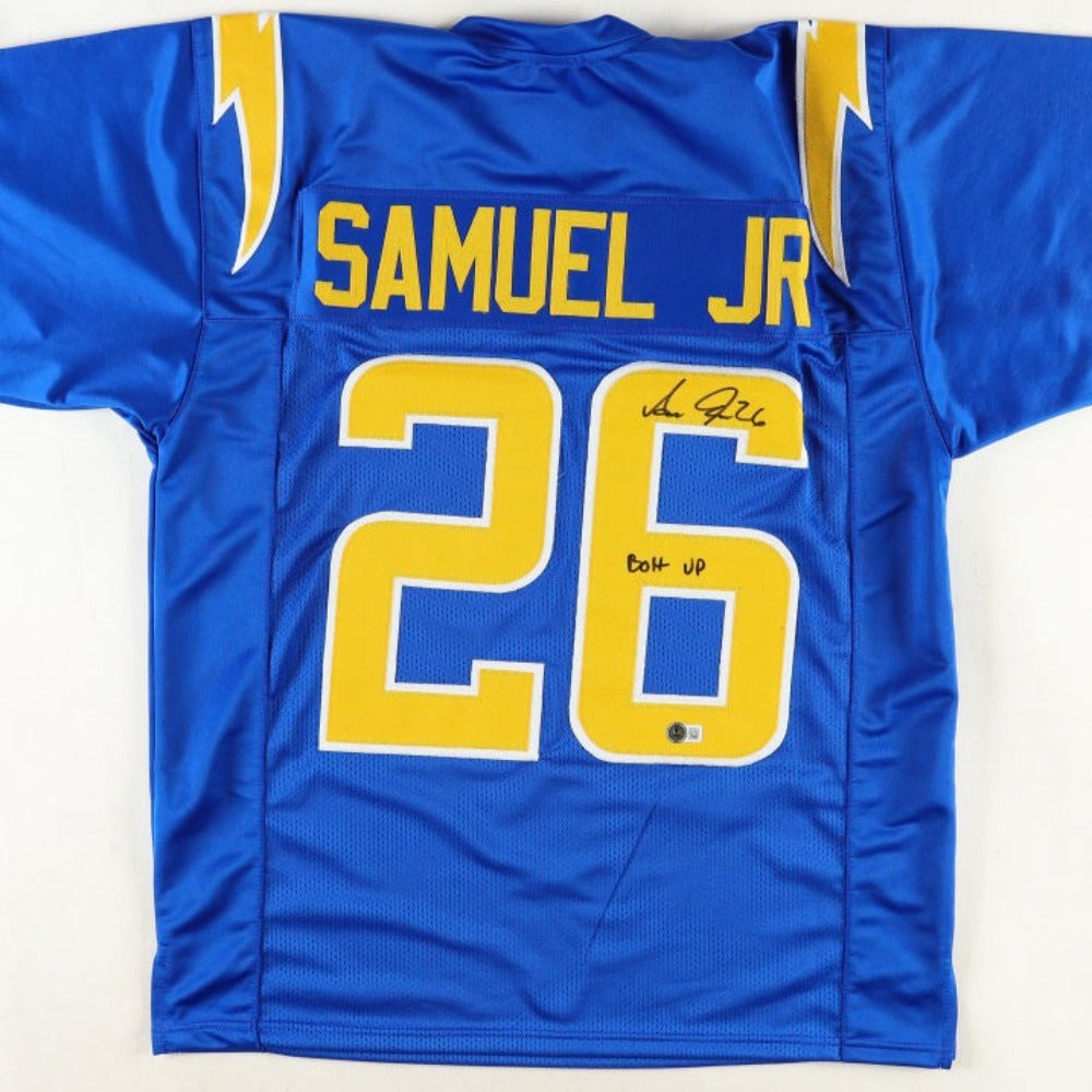 Asante Samuel Jr. Signed Jersey Inscribed "Bolt Up" (Beckett)