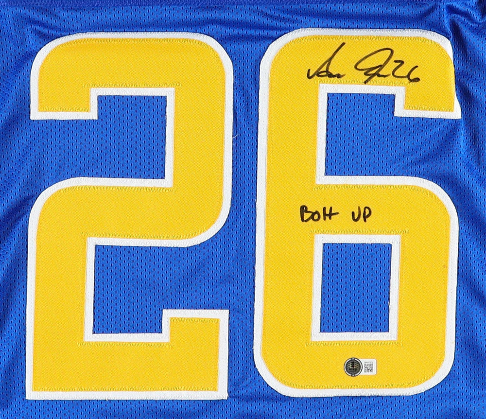 Asante Samuel Jr. Signed Jersey Inscribed &quot;Bolt Up&quot; (Beckett)