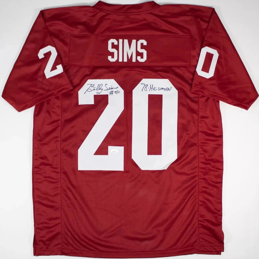 Billy Sims “78 Heisman” Signed Oklahoma Sooners Jersey (JSA Witness COA)