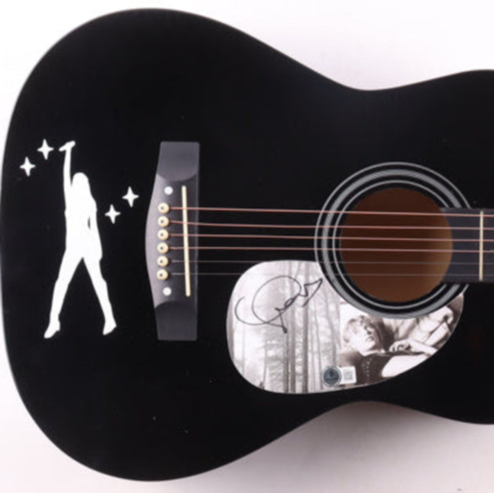 Taylor Swift Signed 38" Black "folklore" Acoustic Guitar (Beckett)