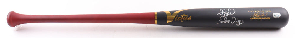 Fernando Tatis Jr. Autographed Black Victus Game Model Bat With "Slam Diego" (Fanatics)