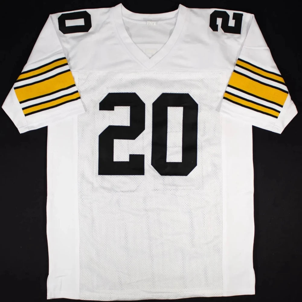 Rocky Bleier “4x SB Champs” Signed Pittsburgh Steelers White Jersey (JSA Witness COA)
