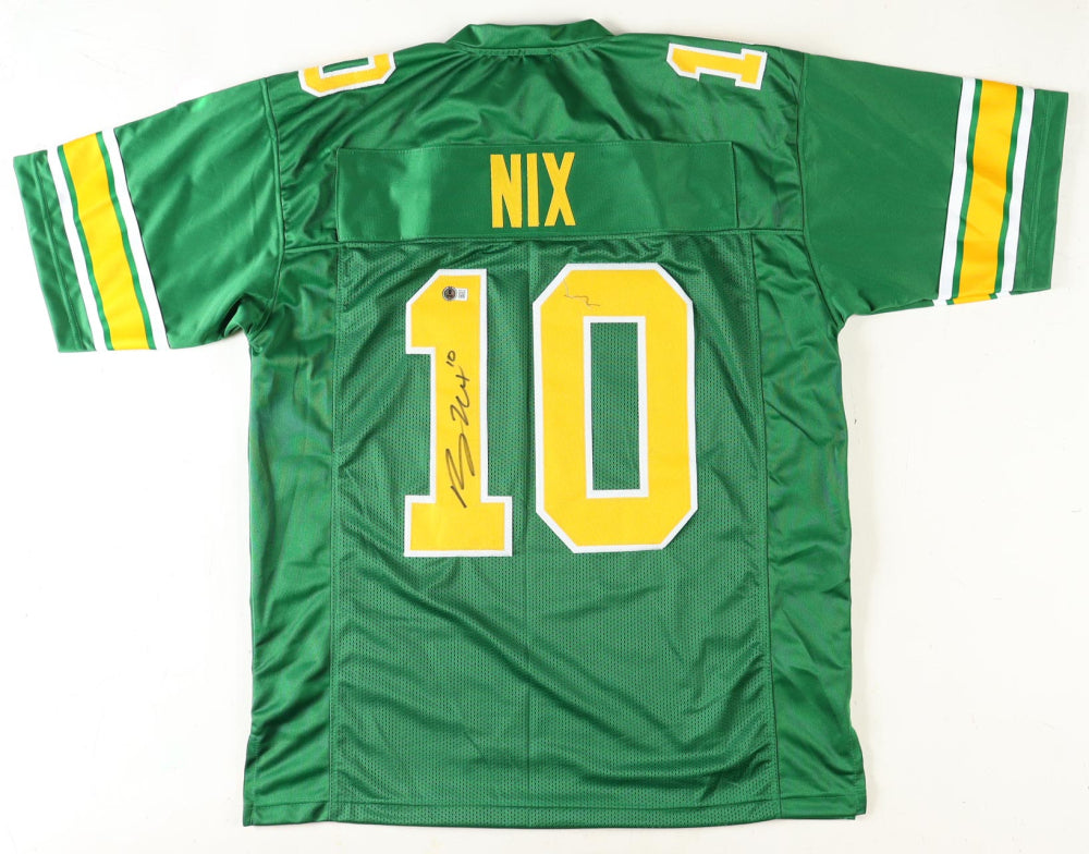 Bo Nix Signed Oregon Ducks Jersey (Beckett)