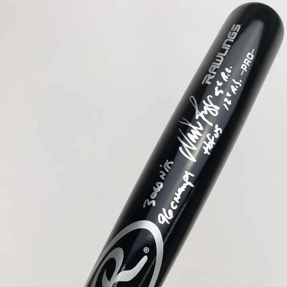 Wade Boggs 5x Career Inscriptions Signed Rawlings Baseball Bat (JSA Witness COA)