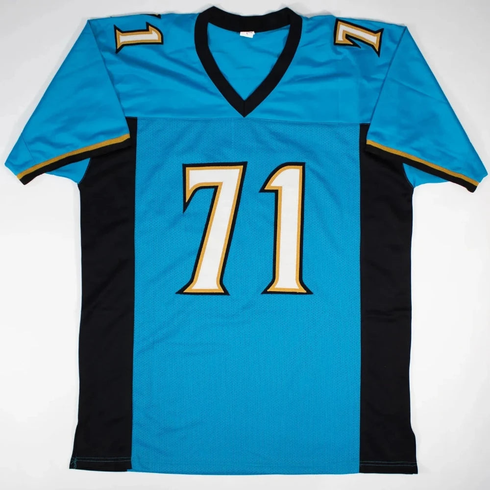 Tony Boselli “HOF 22” Signed Jacksonville Jaguars Teal Jersey (Beckett Witness Certified)