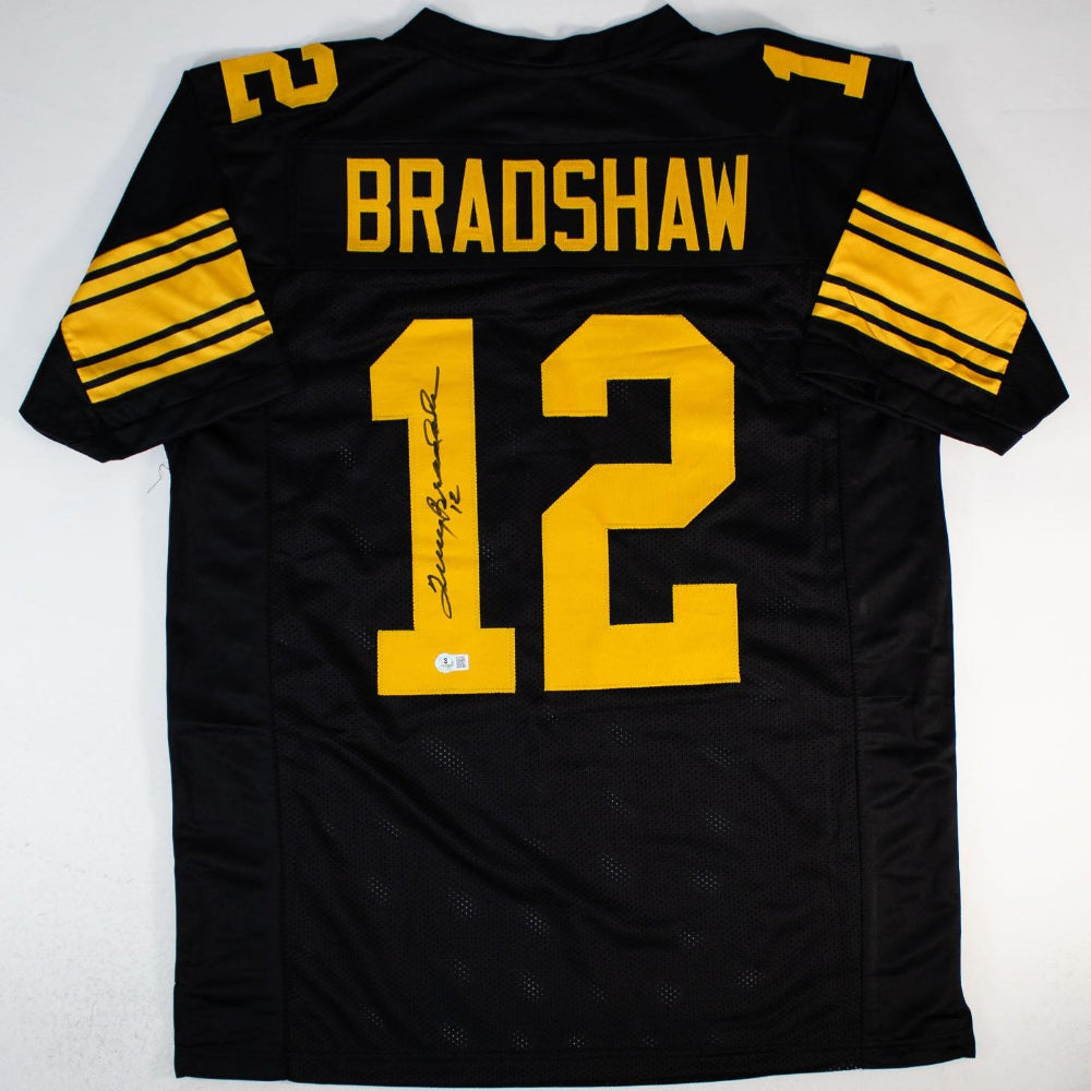 Terry Bradshaw Signed Pittsburgh Steelers Jersey (Beckett Certified)