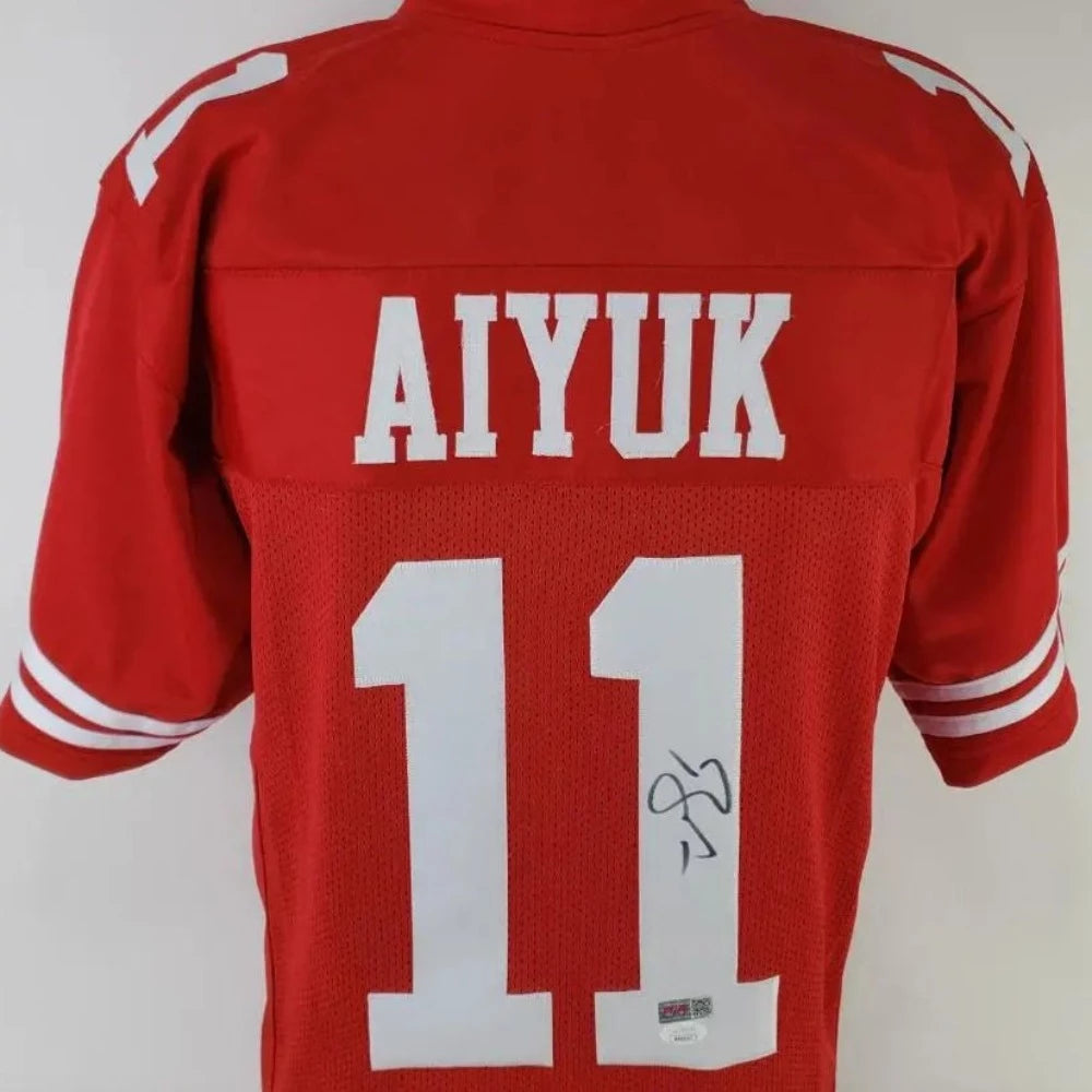 Brandon Aiyuk Signed San Francisco 49ers Custom Jersey (JSA Witness COA & Players Ink Certified)