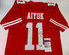 Brandon Aiyuk Signed San Francisco 49ers Custom Jersey (JSA Witness COA &amp; Players Ink Certified)