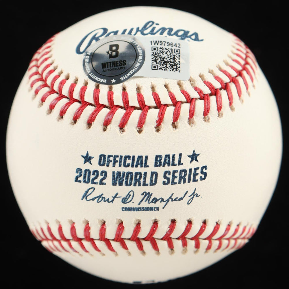 Alex Bregman Signed 2022 World Series Baseball (Beckett)