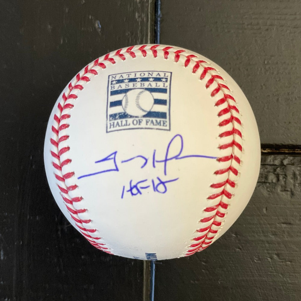 Trevor Hoffman Signed OML Hall Of Fame Logo Baseball Inscribed &quot;HOF 18&quot; (Beckett)