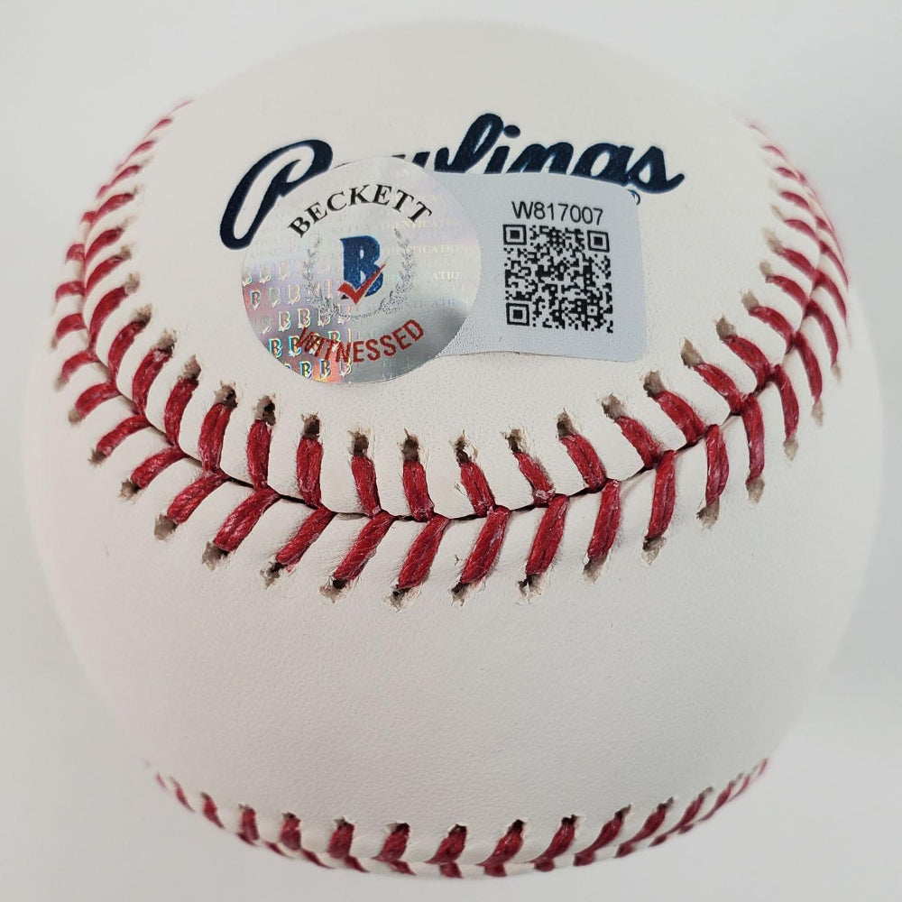 Miguel Cabrera Signed OML Hall of Fame Baseball (Beckett Witness)