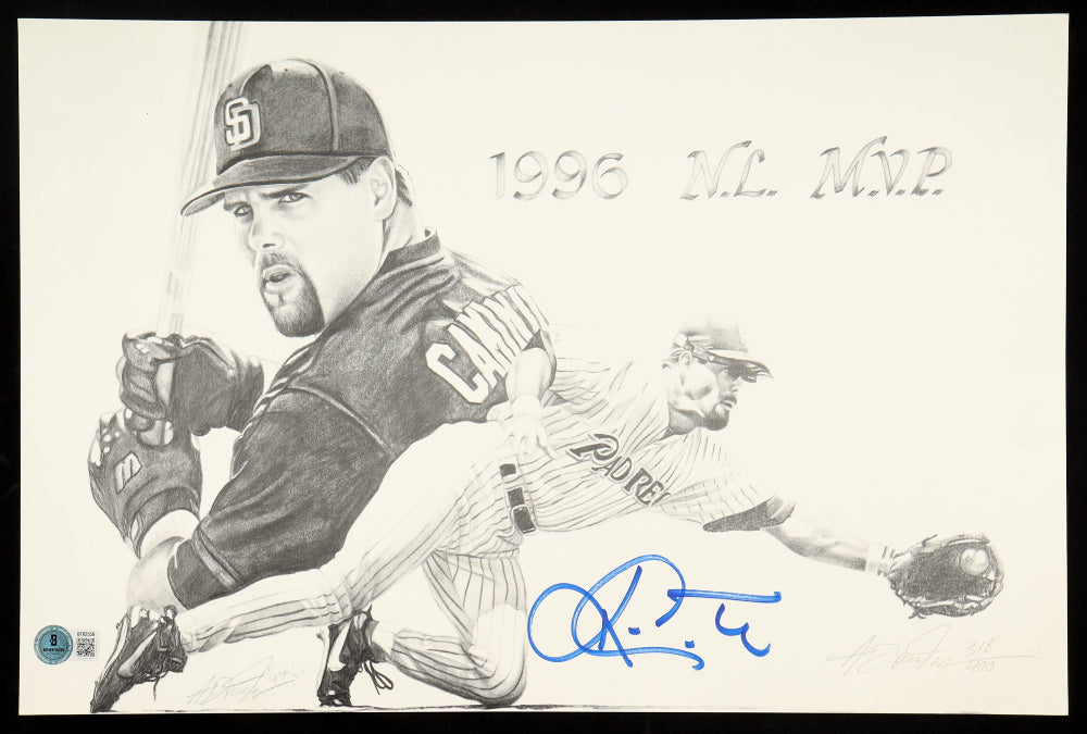 Ken Caminiti Signed 11x17 Lithograph (Beckett)