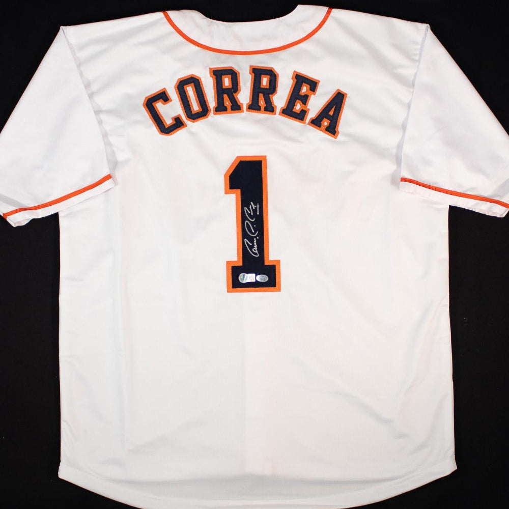 Carlos Correa Signed Astros Jersey (Beckett Certified)
