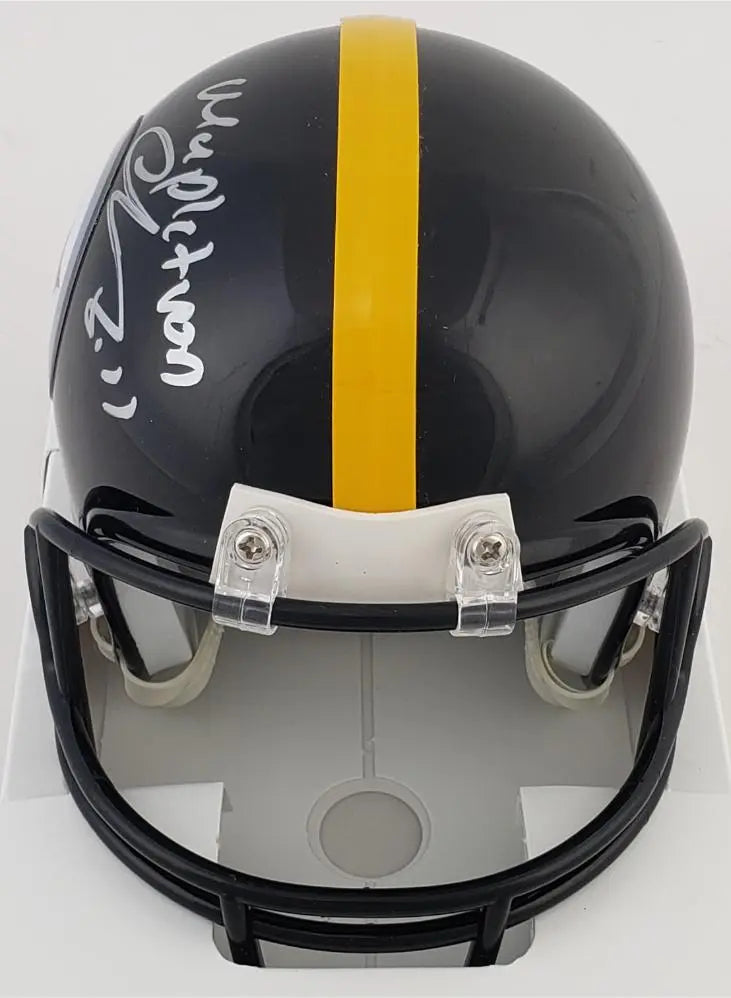 Chase Claypool “Mapletron” Signed Pittsburgh Steelers Speed Mini Helmet (Beckett Witness Certified)