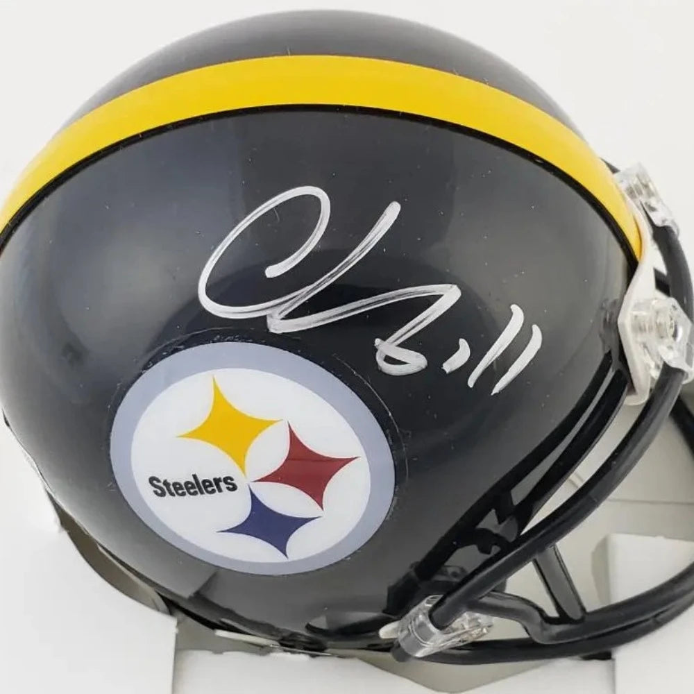 Chase Claypool Signed Pittsburgh Steelers Mini Helmet (Beckett Witness Certified)