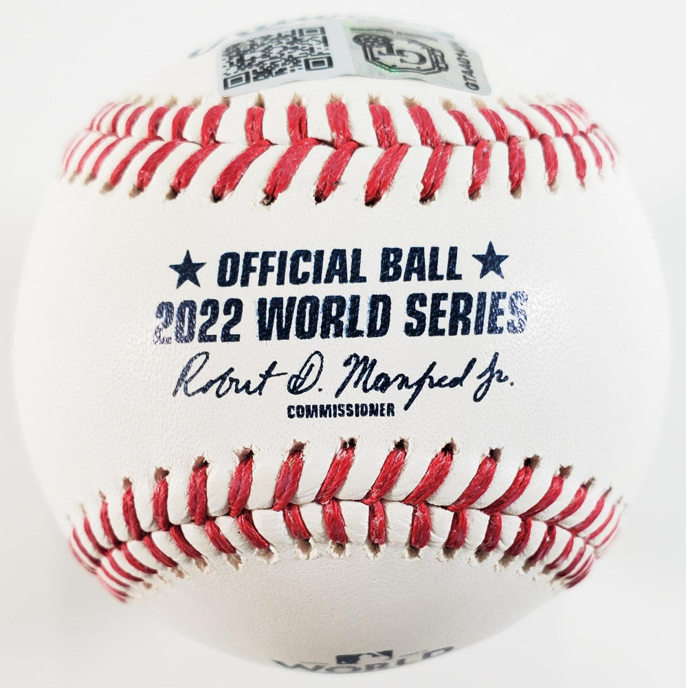Cristian Javier "2022 WS Game 4 No Hitter" Signed OML 2022 World Series Baseball (GT Sports)