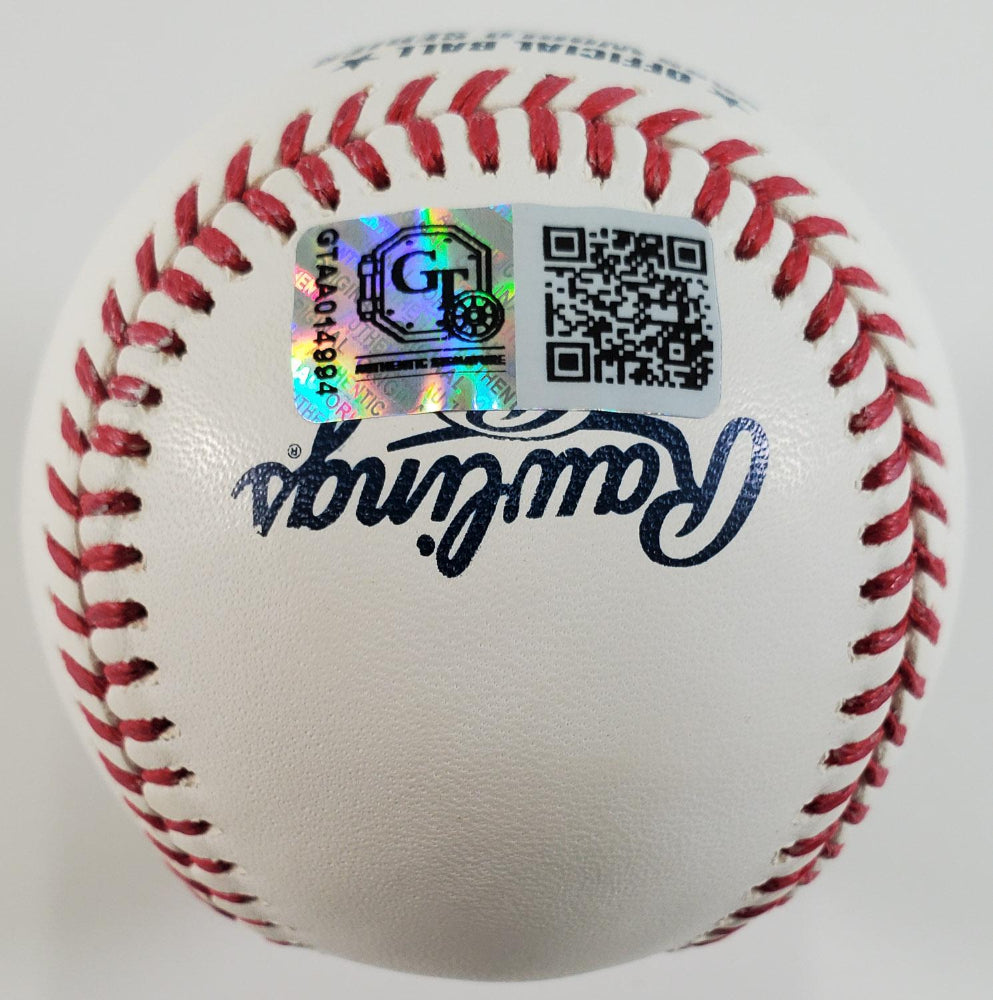 Cristian Javier "2022 WS Game 4 No Hitter" Signed OML 2022 World Series Baseball (GT Sports)