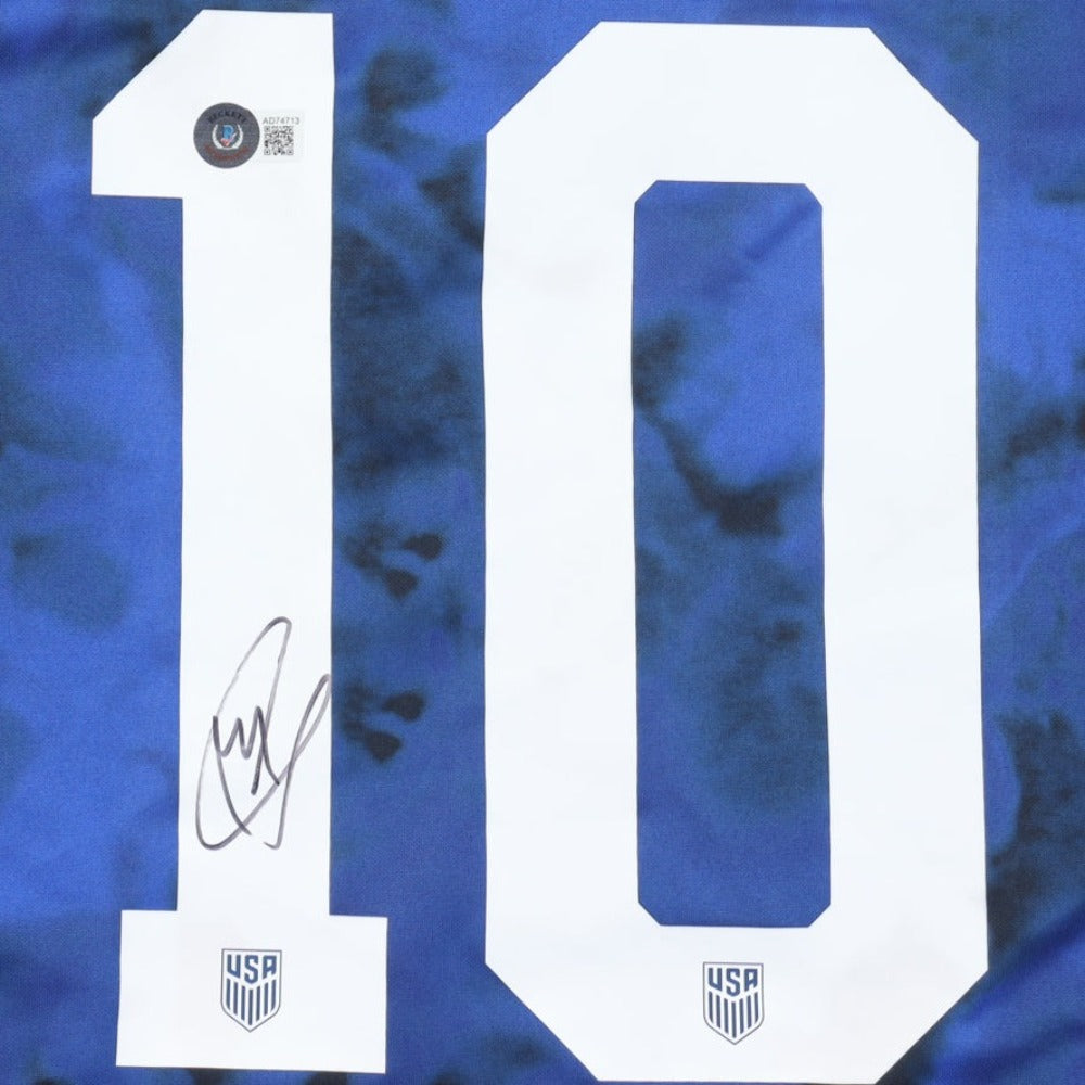 Christian Pulisic Signed Nike Team USA Blue Jersey (Beckett)