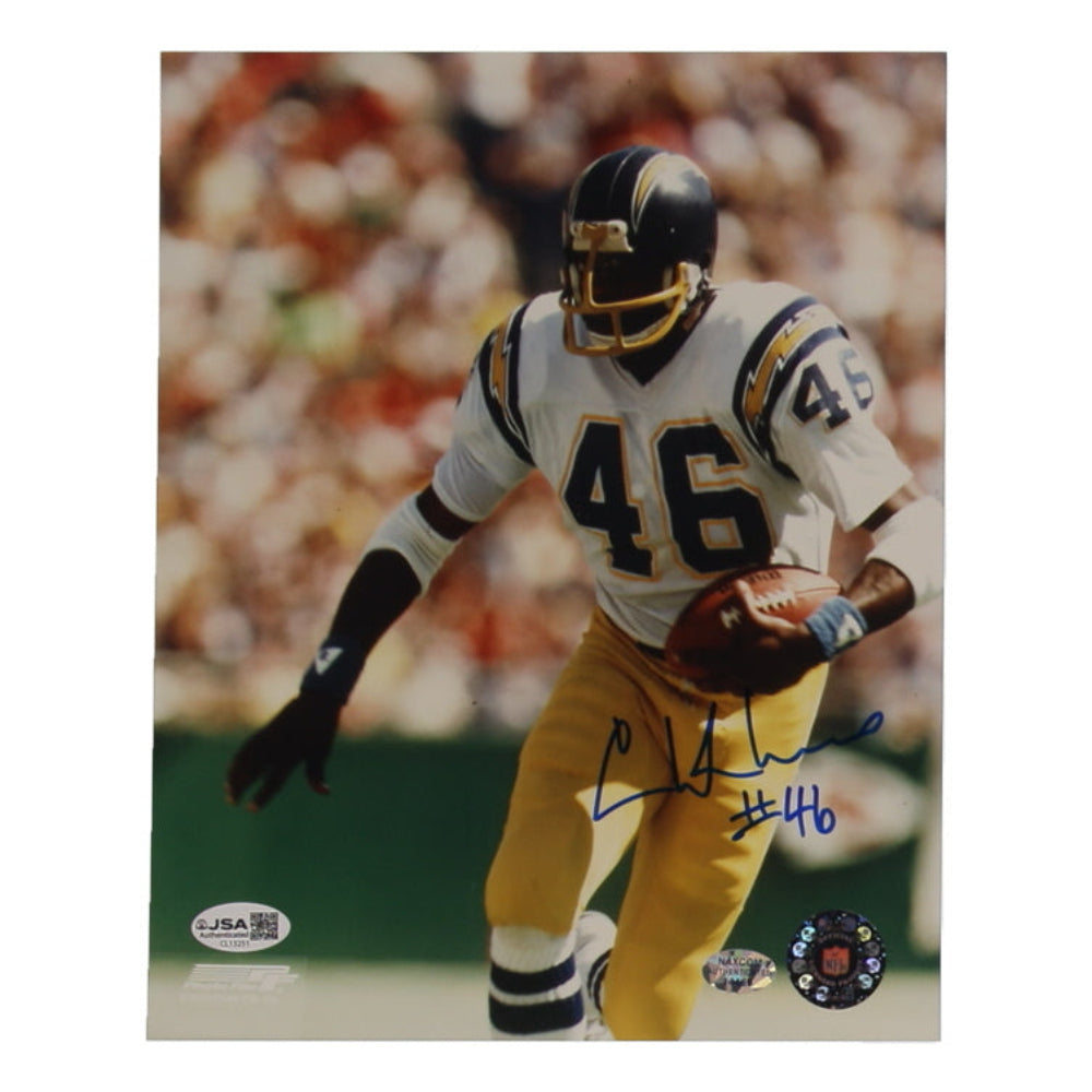 Chuck Muncie Signed Chargers 8x10 Photo (JSA)