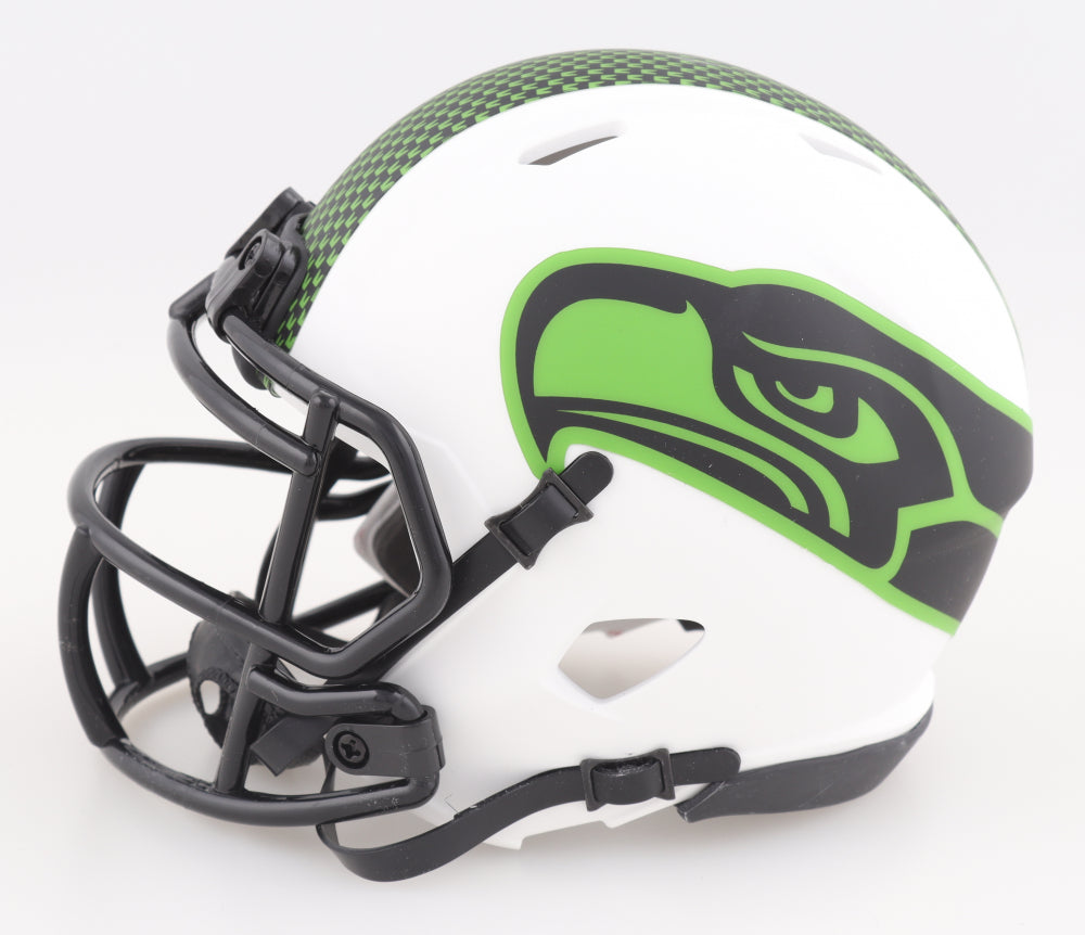 DK Metcalf Signed Seahawks Lunar Eclipse Speed Mini Helmet (Beckett)