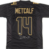 DK Metcalf Signed Black/Gold Jersey (JSA)